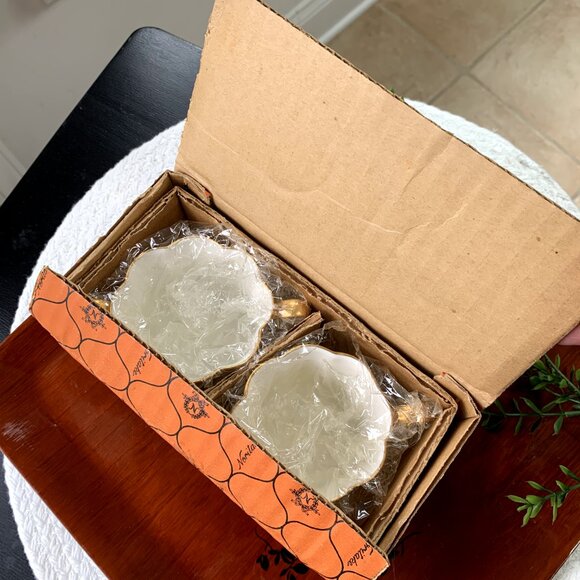 Vtg NORITAKE Ivory Gold Trim Mini Sugar & Creamer Set 2pcs - Picture 9 of 12